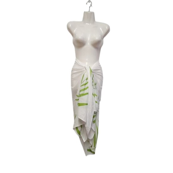 Womens Sarong Cotton Wrap, Handpainted Batik Wrapskirt Beach Pareo Beachwear-NEW - Picture 1 of 6